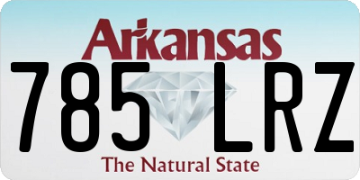 AR license plate 785LRZ
