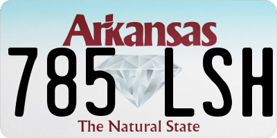 AR license plate 785LSH