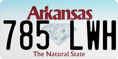 AR license plate 785LWH