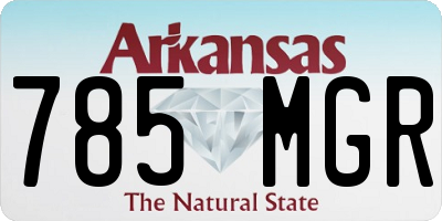 AR license plate 785MGR