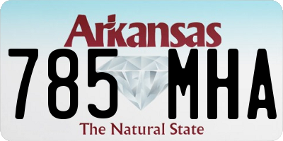 AR license plate 785MHA
