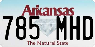 AR license plate 785MHD