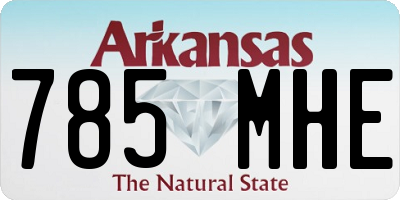 AR license plate 785MHE