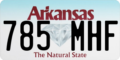AR license plate 785MHF