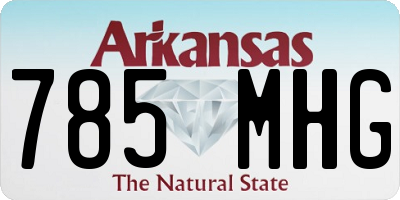 AR license plate 785MHG
