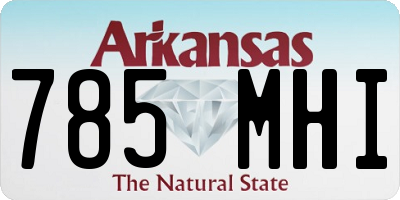 AR license plate 785MHI
