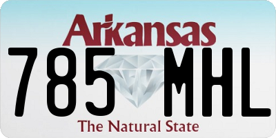 AR license plate 785MHL
