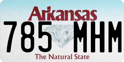 AR license plate 785MHM
