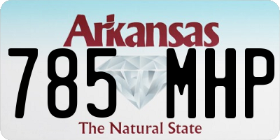 AR license plate 785MHP