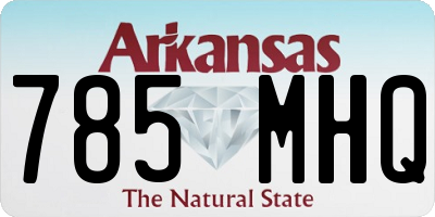 AR license plate 785MHQ