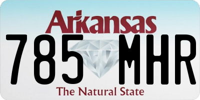 AR license plate 785MHR