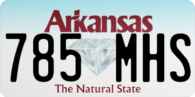 AR license plate 785MHS
