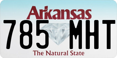 AR license plate 785MHT
