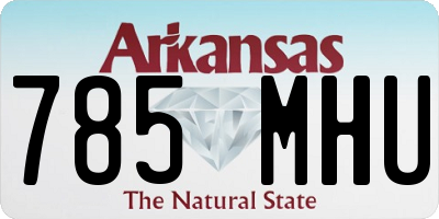AR license plate 785MHU