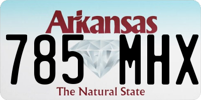AR license plate 785MHX