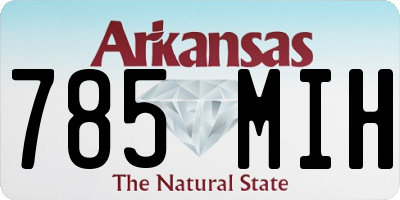 AR license plate 785MIH