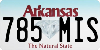 AR license plate 785MIS