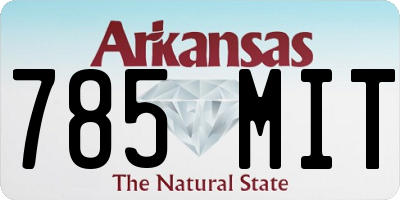 AR license plate 785MIT