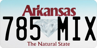 AR license plate 785MIX