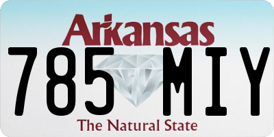 AR license plate 785MIY