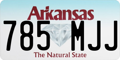 AR license plate 785MJJ