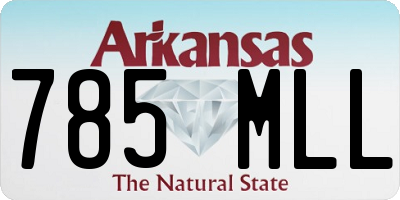 AR license plate 785MLL