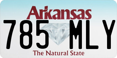 AR license plate 785MLY