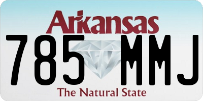 AR license plate 785MMJ