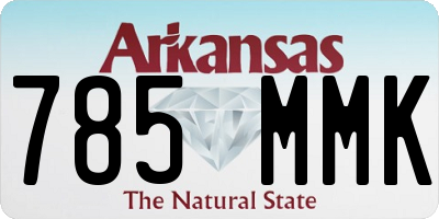 AR license plate 785MMK
