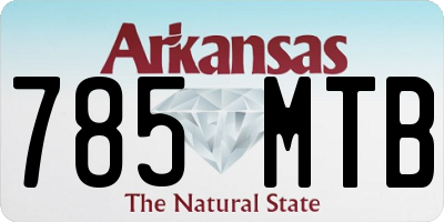 AR license plate 785MTB
