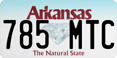 AR license plate 785MTC