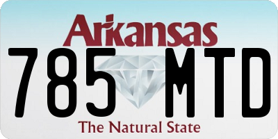 AR license plate 785MTD