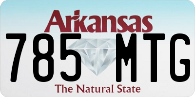 AR license plate 785MTG