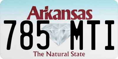 AR license plate 785MTI