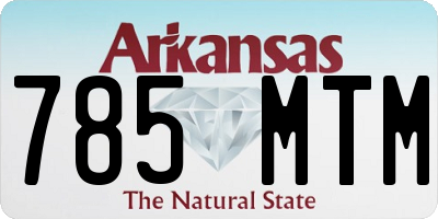 AR license plate 785MTM