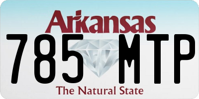 AR license plate 785MTP