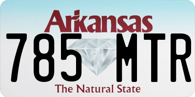 AR license plate 785MTR