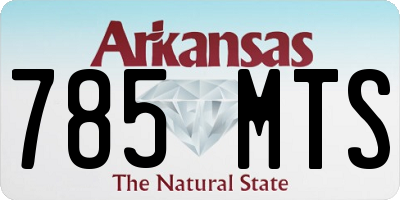 AR license plate 785MTS