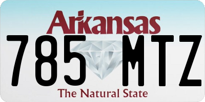 AR license plate 785MTZ