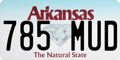 AR license plate 785MUD