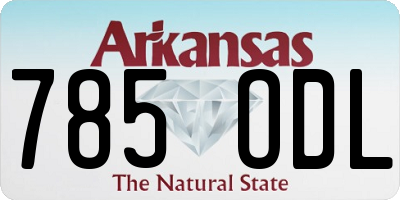 AR license plate 785ODL