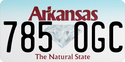 AR license plate 785OGC