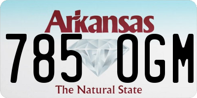 AR license plate 785OGM