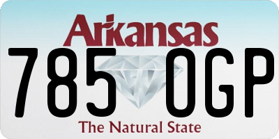 AR license plate 785OGP