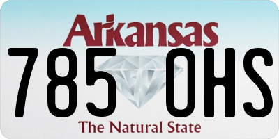 AR license plate 785OHS