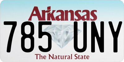 AR license plate 785UNY