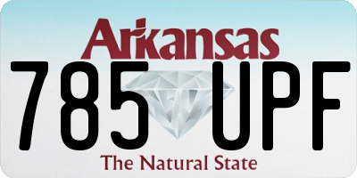 AR license plate 785UPF