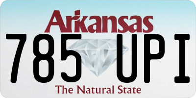AR license plate 785UPI