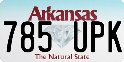 AR license plate 785UPK