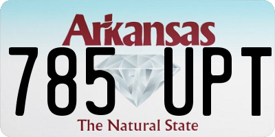AR license plate 785UPT